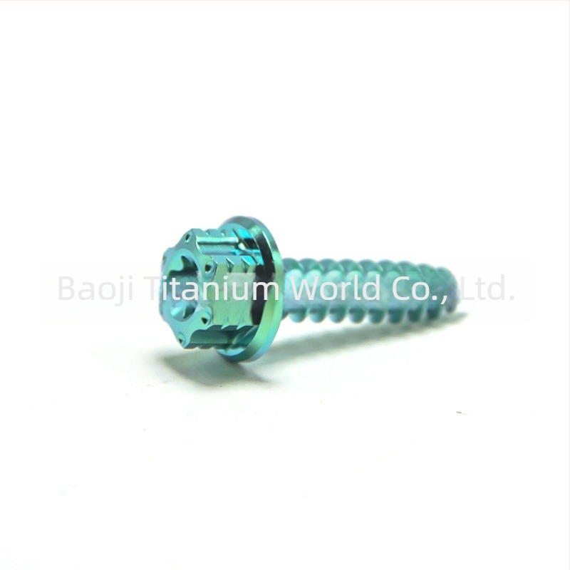 TMJ titánötvözet önmetsző csavarok fémlaphoz, M5x15/20/25 mm, TC4, motorkerék-módosítás