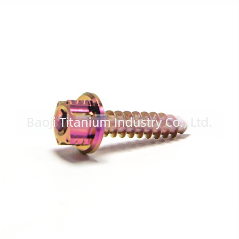 TMJ titánötvözet önmetsző csavarok fémlaphoz, M5x15/20/25 mm, TC4, motorkerék-módosítás