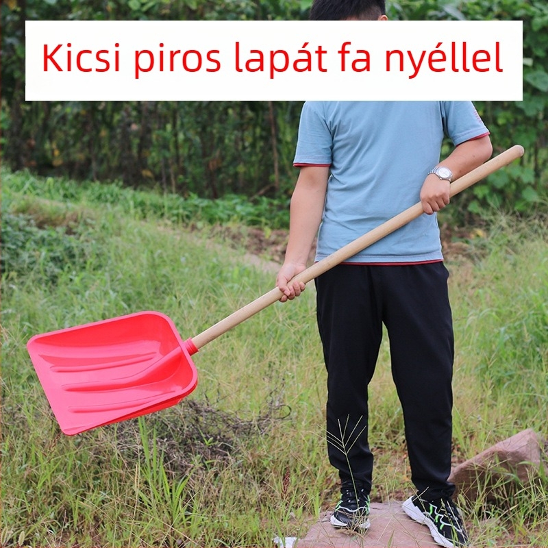 Műanyag üreges lapát erősített földszitával, mogyoró szűrővel, földkeverő kanál és nagy kukoricaszitával; ladikhoz és halhoz való lapát
