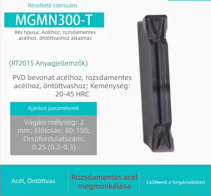 CNC horonybetétek MGGN200/300/400, MGMN500-T/600 – finomra csiszolt vágóeszközök