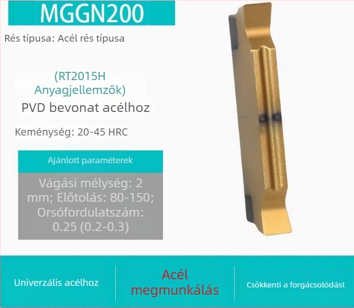 CNC horonybetétek MGGN200/300/400, MGMN500-T/600 – finomra csiszolt vágóeszközök