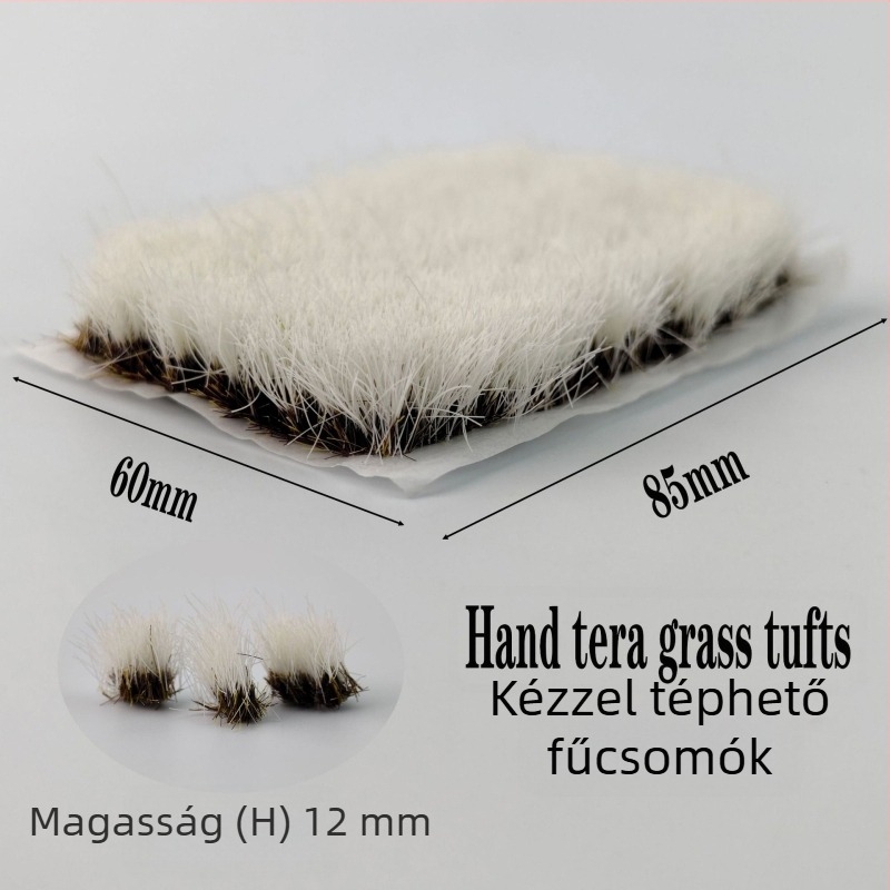 12 mm műanyag fűcsomók diorámákhoz vasúti jelenetekhez és autómodellekhez