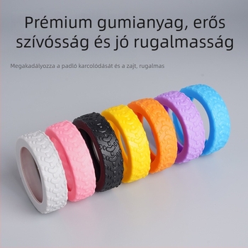 Szilikon kerékvédő a bőröndhöz – gumigyűrűvel, hangtalan forgókerekek, kopásálló