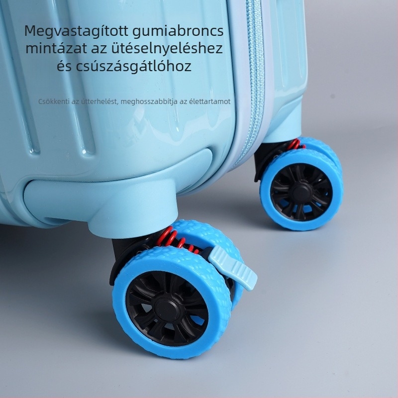 Szilikon kerékvédő a bőröndhöz – gumigyűrűvel, hangtalan forgókerekek, kopásálló