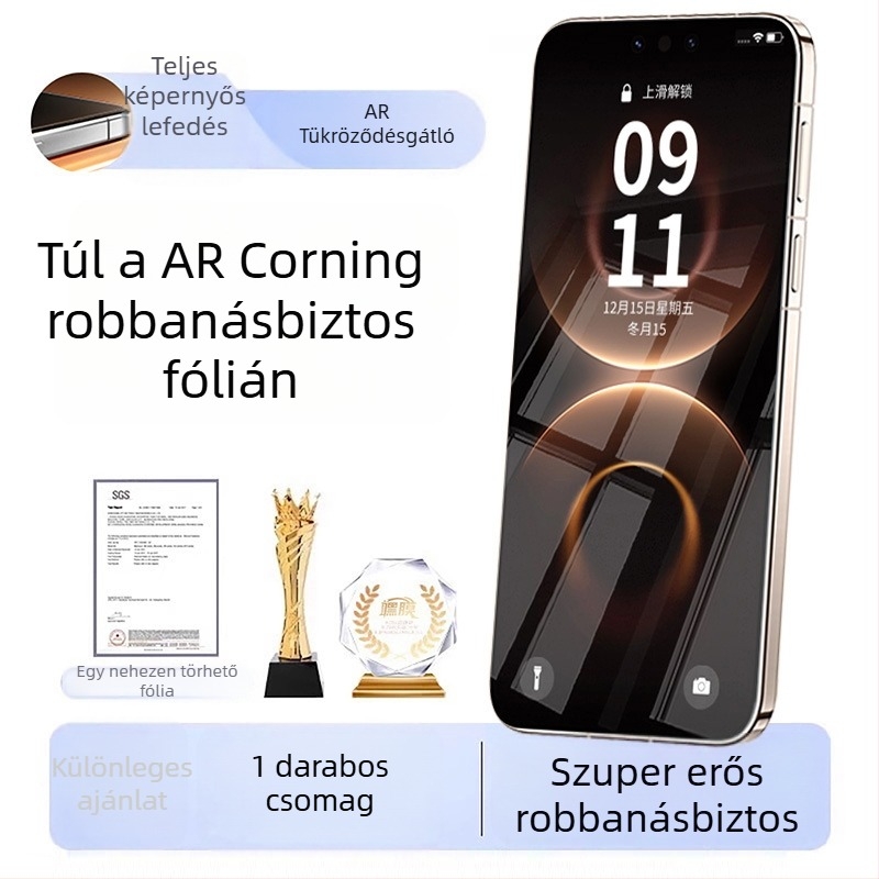 Xiaomi 15-höz készült edzett üveg kijelzővédő – teljes lefedettség, ütésálló, anti-ujjlenyomat, szemvédelem, kékfény-szűrő, magánéletvédő