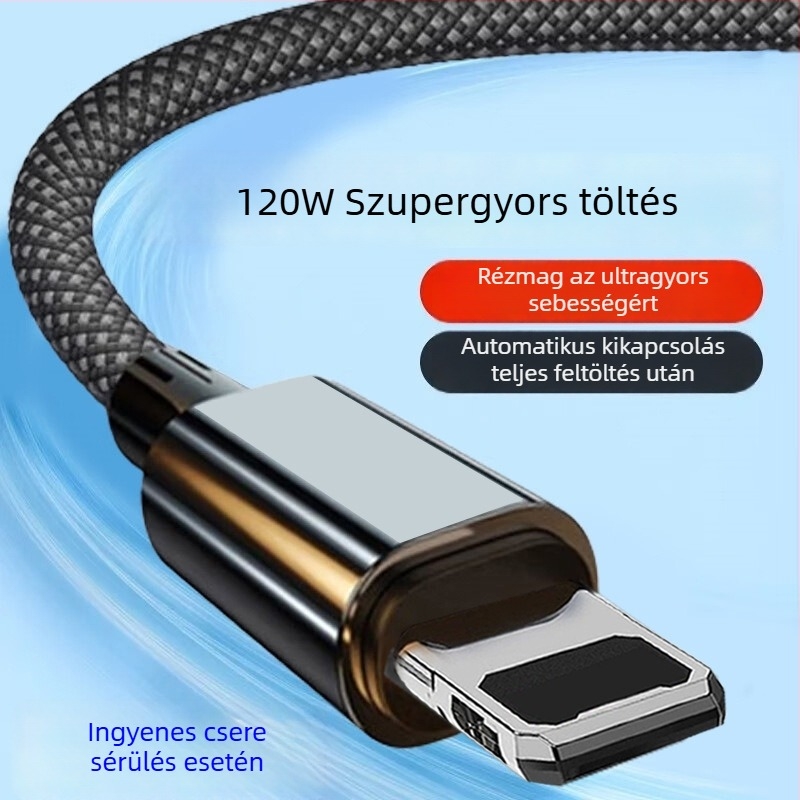 3 méteres USB-C gyors töltési adatkábel Apple iPhone 11/12/13/14