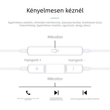 Huawei/Honor X5-höz vezetékes fülhallgató Type-C digitális chippel és mikrofonnal – karaoke felvétel