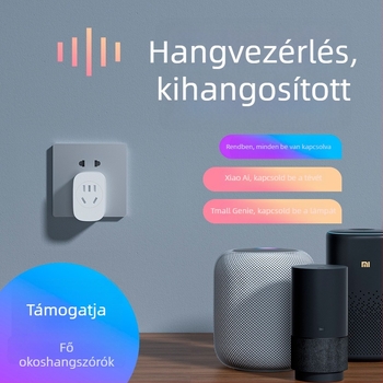 Tuya okos Wi‑Fi dugaszoló aljzat távoli vezérléssel, hangvezérléssel, 10 A, időzítő, energiatakarékosság