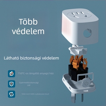 Tuya okos Wi‑Fi dugaszoló aljzat távoli vezérléssel, hangvezérléssel, 10 A, időzítő, energiatakarékosság