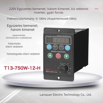 AC220 Kompakt háromfázisú motor vektorfrekvencia-átalakítóval, precíz sebességszabályozás, modell T13-750W-12-H