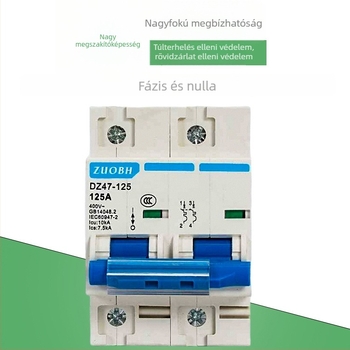 DZ47-125 háztartási miniatűr áramkör-megszakító, 1P 2P 3P 4P, 80A 100A 125A
