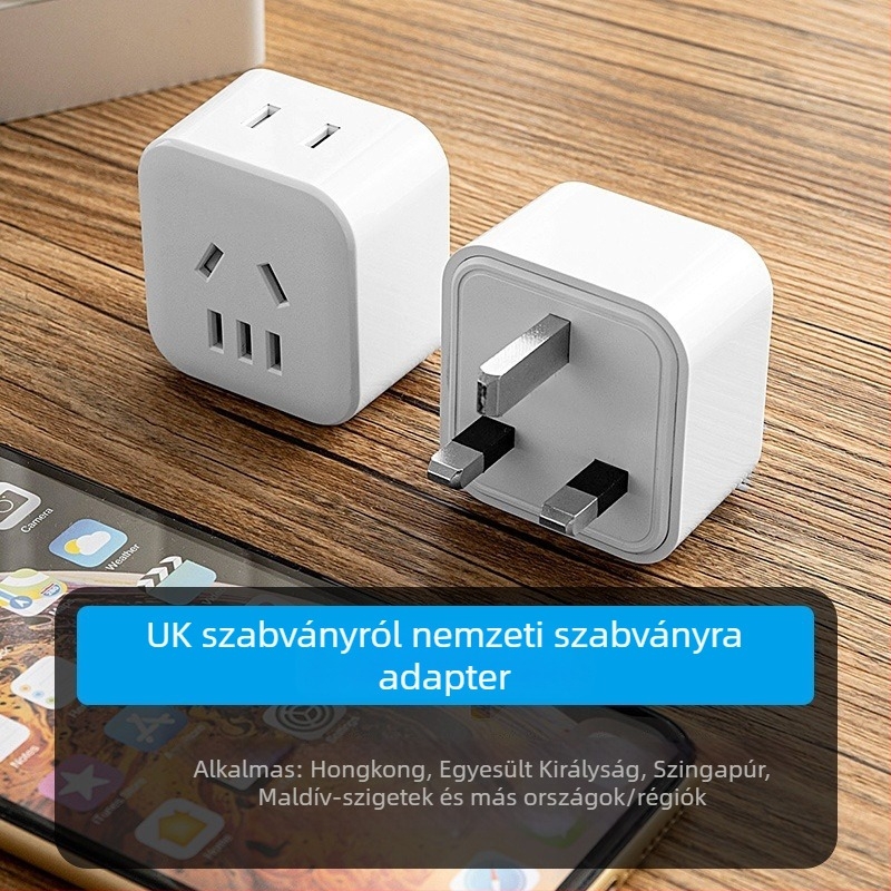 UK-s szabványú átalakító belső több aljzathoz, 1–2 aljzathoz, brit dugasz konverter, utazási aljzat Hongkong és Makaó számára
