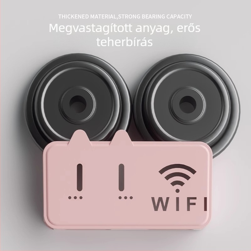 WiFi-router tároló és kábelkezelő doboz, asztali használatra, dupla rétegű
