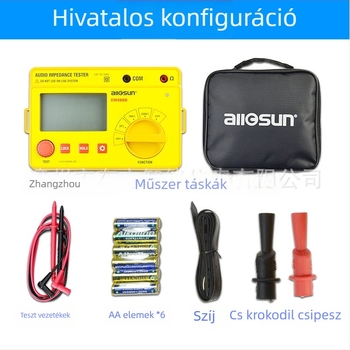 Aosheng digitális precíziós elektromos mérőműszer – intelligens digitális audió impedancia teszter