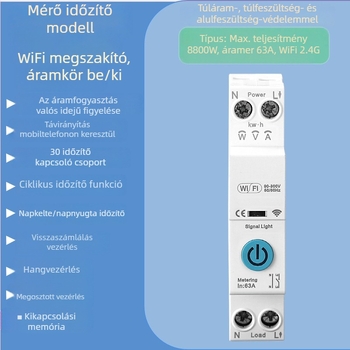 Okos Wi‑Fi áramkör‑megszakító távirányítással és időzítővel