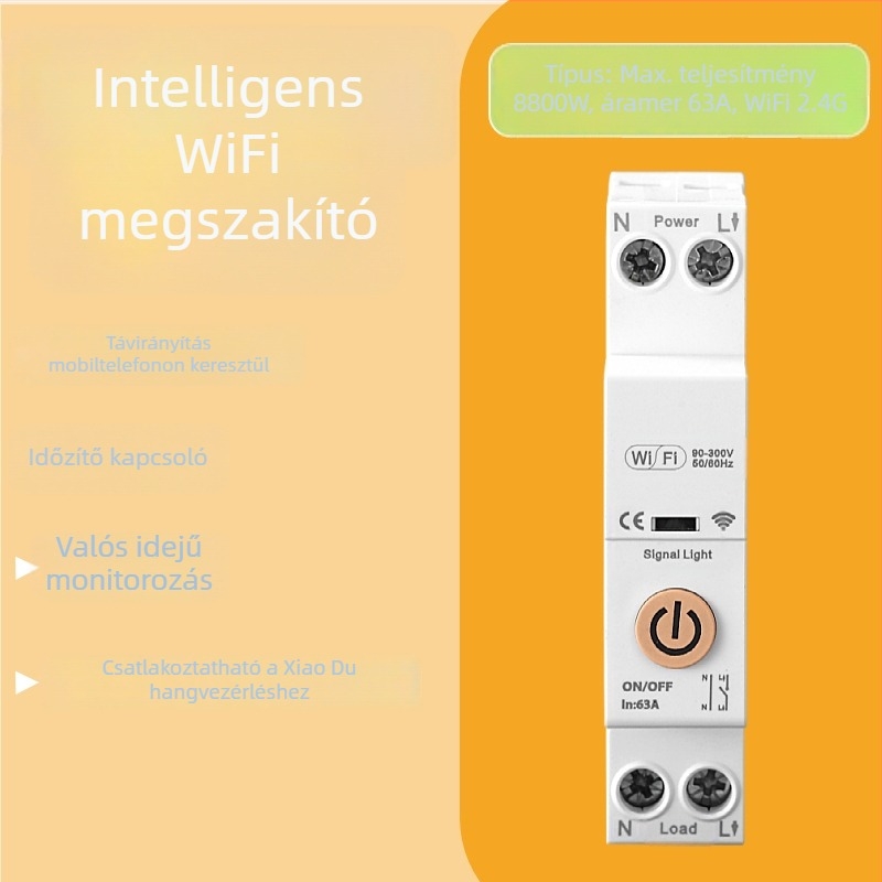 Okos Wi‑Fi áramkör‑megszakító távirányítással és időzítővel