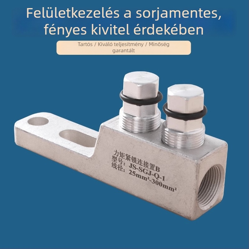 Nagyfeszültségű kábelekhez tervezett nyomatékkorlátozó bilincs zárómechanizmussal