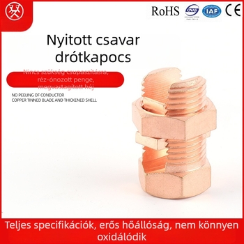 TJ-10 Vezeték- és földelő csipesz csavarral