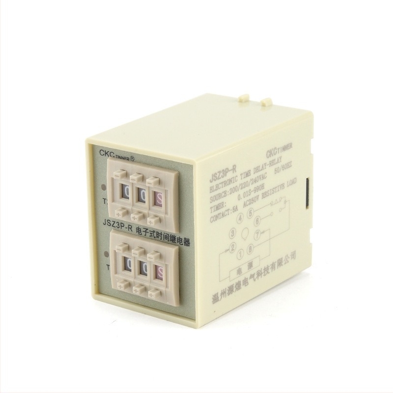 JSZ3P-R ST3P-R ST5P-R elektronikus ciklusidő relé, nagy pontosságú, 220V, aljzattal