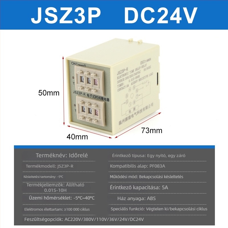 JSZ3P-R ST3P-R ST5P-R elektronikus ciklusidő relé, nagy pontosságú, 220V, aljzattal