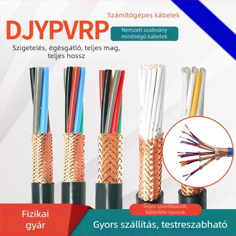 DJYPVPR sorozat számítógép-kábelek — alacsony füst, halogénmentes, lángálló, magas hőmérséklet-álló