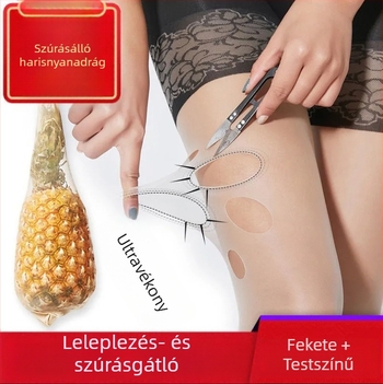 Női ultra vékony bársonyharisnya beépített biztonsági rövidnadrággal, UV védelem, expozíció elleni védelem és karcsúsító hatás nőknek