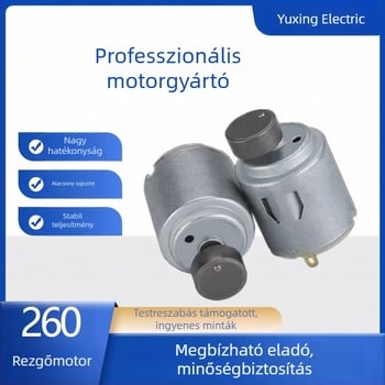 R260 Mikroméretű DC motor excentrikus kerékkel – vibrációs motor nyaki masszázshoz