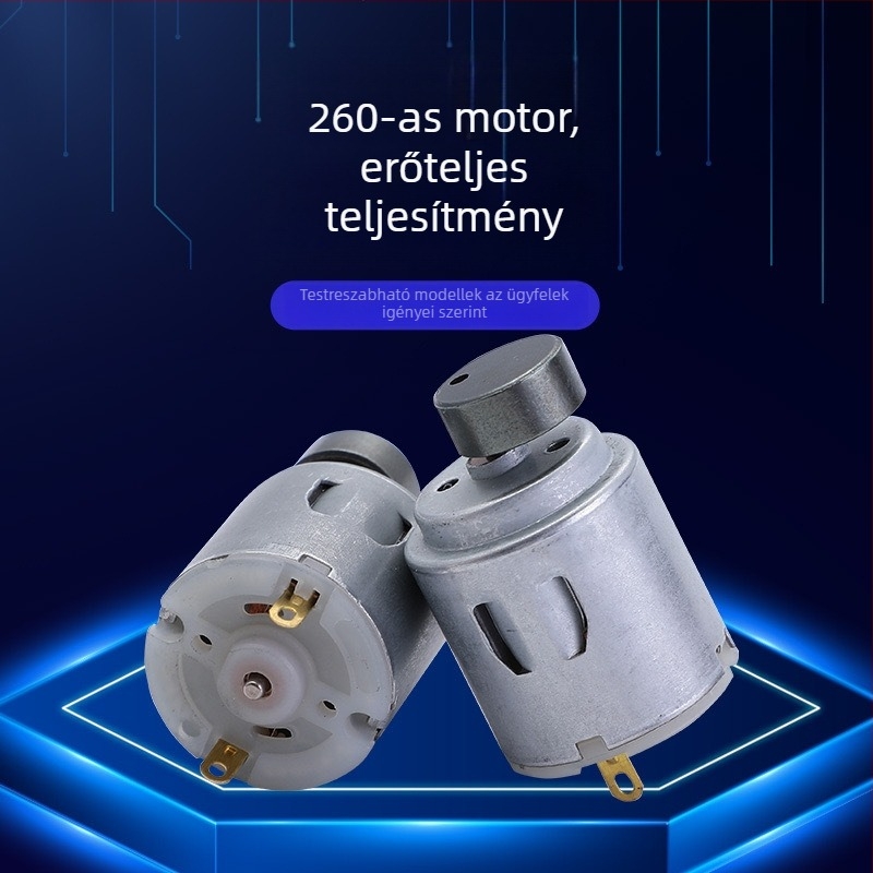 R260 Mikroméretű DC motor excentrikus kerékkel – vibrációs motor nyaki masszázshoz