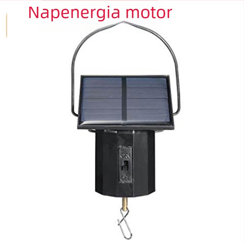 Napelemes szélforgó motor dekoratív harangokhoz