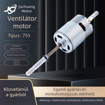775/755 DC motor kis háztartási készülékekhez — kefés motor, ventilátormotor 7.2/7.4/11.1/12/24V
