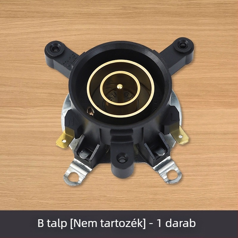 Elektromos vízforraló alapja kettős hőmérséklet-szabályozó kapcsolóval, csatlakozó és aljzat
