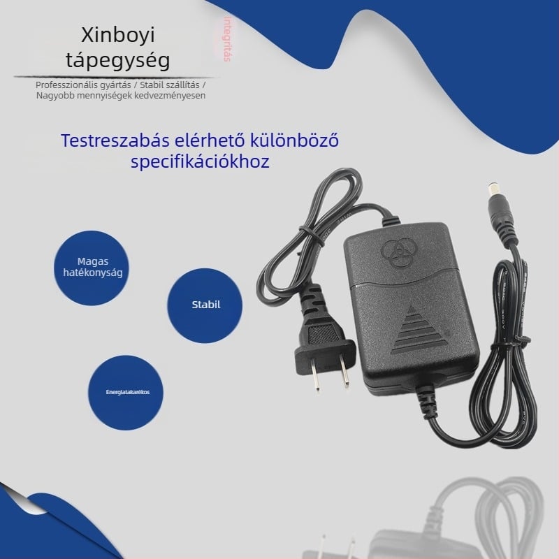 9V 1A/2A tápegység vezeték nélküli routerhez, szélessávú modemhez, kapcsolóhoz, hangszóróhoz, hordozható DVD-lejátszóhoz, DC töltés