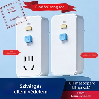 Szivárgás elleni védelem vízmelegítőkhöz és klímaberendezésekhez, 10A/16A dugóvédő, 3C tanúsítvány