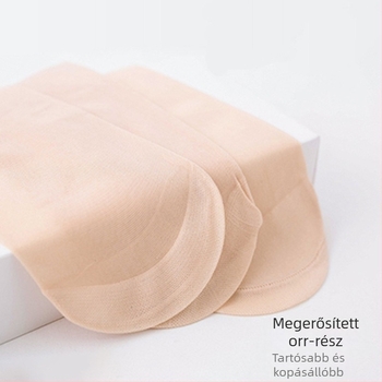 Női nyári vékony nylon harisnya anti-gubancolás, rövid cső, 20D