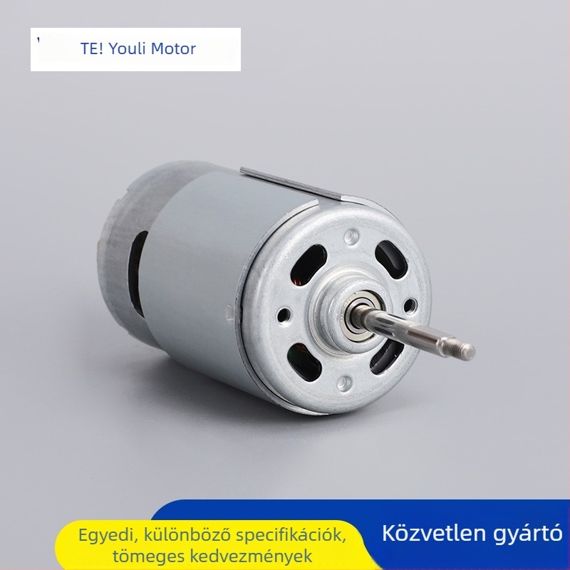 RS555 DC kefés motor, mikromotor okos függönyökhöz, tisztító motor fürdőhöz és medencéhez
