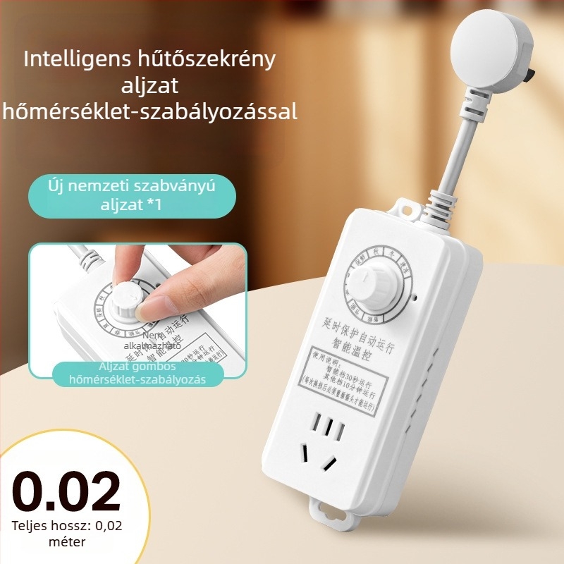Okos hűtőszekrény hőmérséklet szabályozó aljzat hosszabbítóval