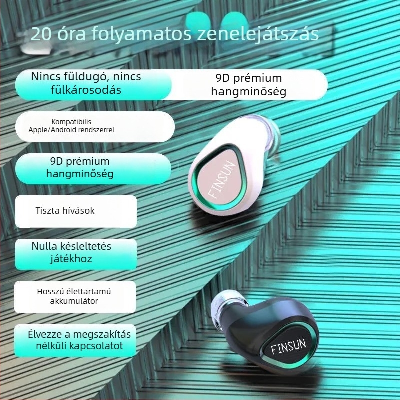 VanSeini Bluetooth mini vezeték nélküli sport fülhallgató, mono kialítás, hosszú üzemidő