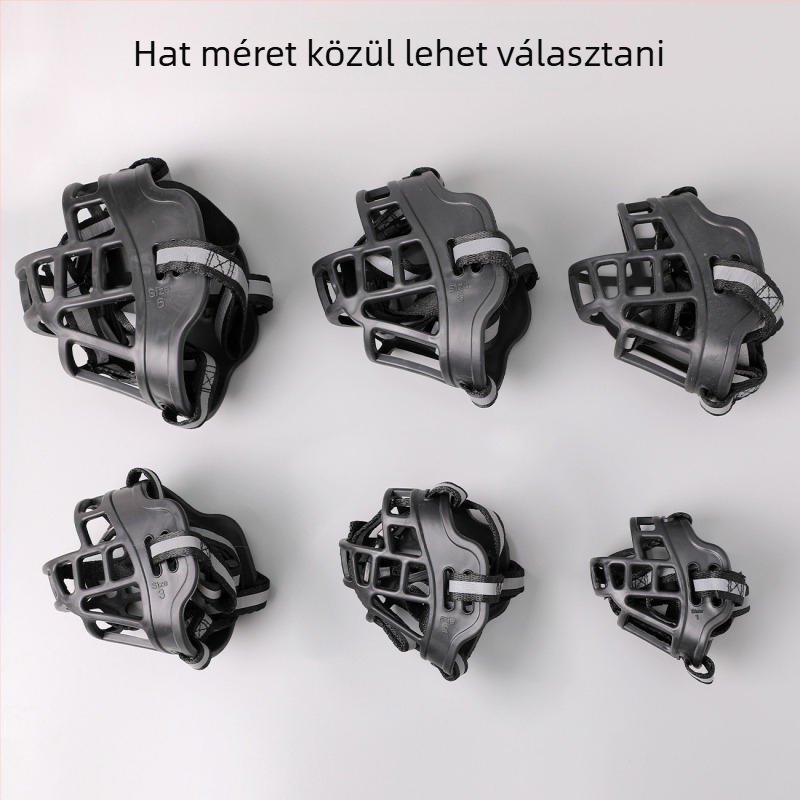 Műanyagból készült állítható kutyaszájkosár, megakadályozza harapást, ugatást és evést