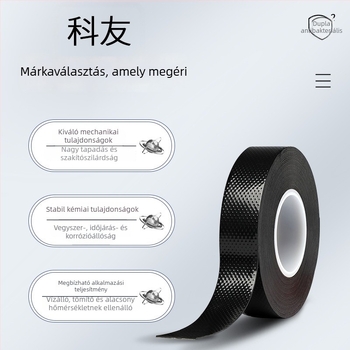 J-20 magasfeszültségű vízálló öntapasztó szigetelő szalag, fekete, 10 kV, víz alatti használatra