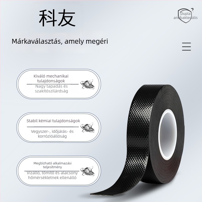 J-20 magasfeszültségű vízálló öntapasztó szigetelő szalag, fekete, 10 kV, víz alatti használatra