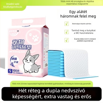 Kutyák számára vastagított, dezodoráló vizeletpárnák, egyszer használatos nedvszívó párnák