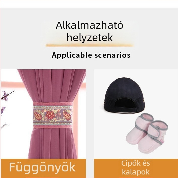 Puha vékony hook-and-loop Velcro kábelrendező nylonból, ruházathoz és babafelszereléshez
