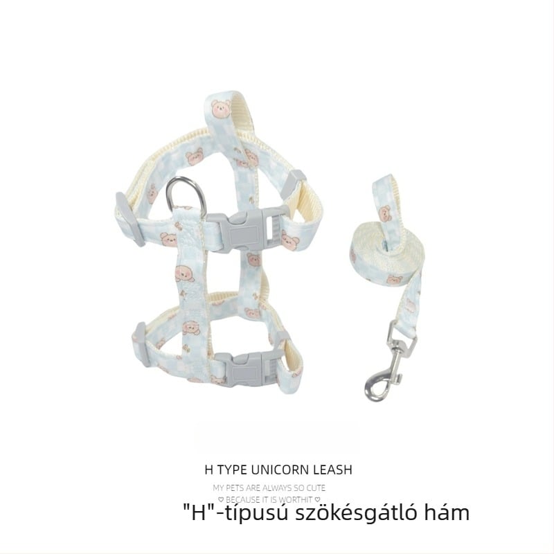 Macska póráz anti-szökéses hám a sétákhoz