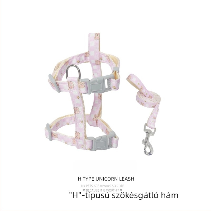 Macska póráz anti-szökéses hám a sétákhoz