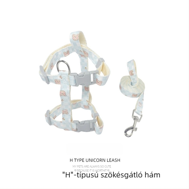 Macska póráz anti-szökéses hám a sétákhoz