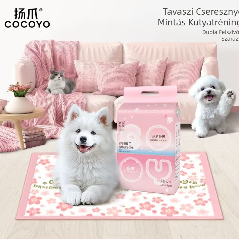 Cocoyo Sakura Tavaszi Kutyatréning Párnák – Kétszeres Nedvszívó Vizelet Alátét Kutyáknak