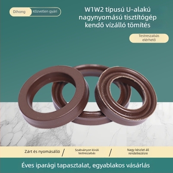 W1/W2 U-alakú magas nyomású víztömítő készlet – textile és gumi tömítések