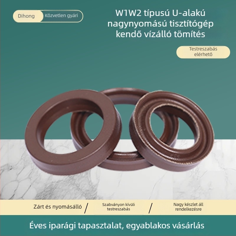 W1/W2 U-alakú magas nyomású víztömítő készlet – textile és gumi tömítések