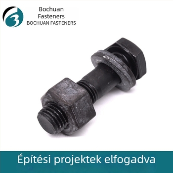 GB1228 acél szerkezetekhez tartozó, nagy hatszögfejű, nagy szilárdságú csavar, osztály 10.9