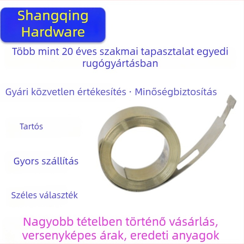 Húzható óraszerkezetes rugók, precíz tekercses rugók és sima behúzható mérőszalag ajtókhoz, ablakokhoz, bútorokhoz és játékokhoz